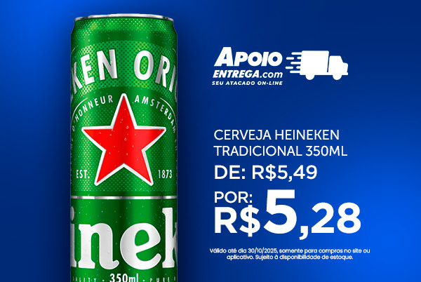 Cerveja Heineken Tradicional 350 ml 30/10